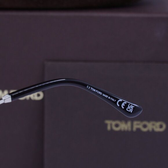 Tom Ford FT5946-B 016 Butterfly Eyeglasses 57mm – Shiny Palladium main image 7